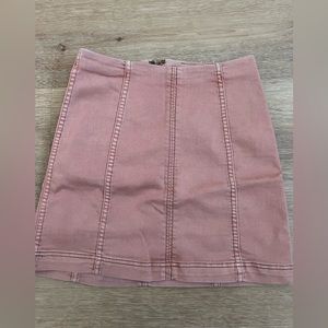 Free People Pink Mini Skirt